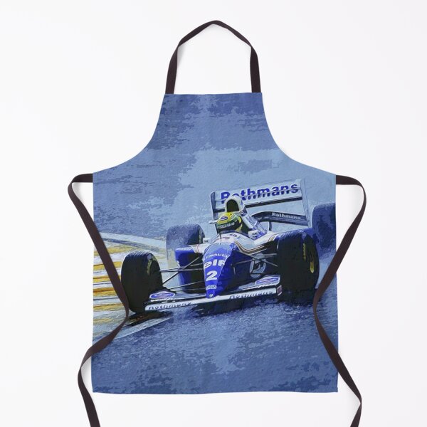 Item preview, Ayrton Senna racing in the rain during the 1994 Brazilian Grand Prix at the Autódromo de Interlagos watercolor designed and sold by Rodissimus1984.