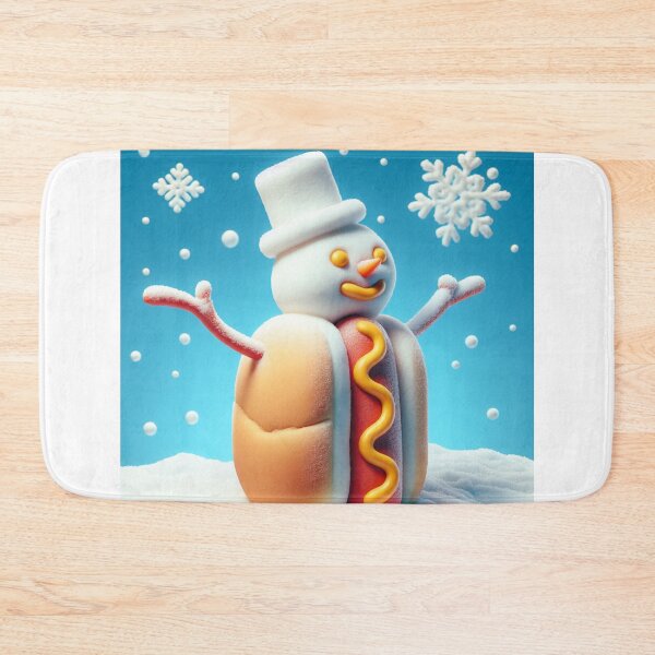 Item preview, Snowman Hot Dog designed and sold by DSoriaDesign.