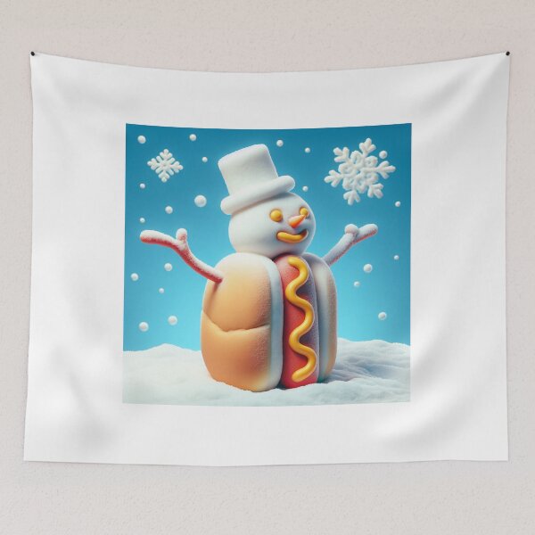Item preview, Snowman Hot Dog designed and sold by DSoriaDesign.