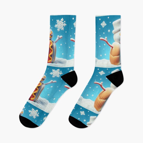 Item preview, Snowman Hot Dog designed and sold by DSoriaDesign.