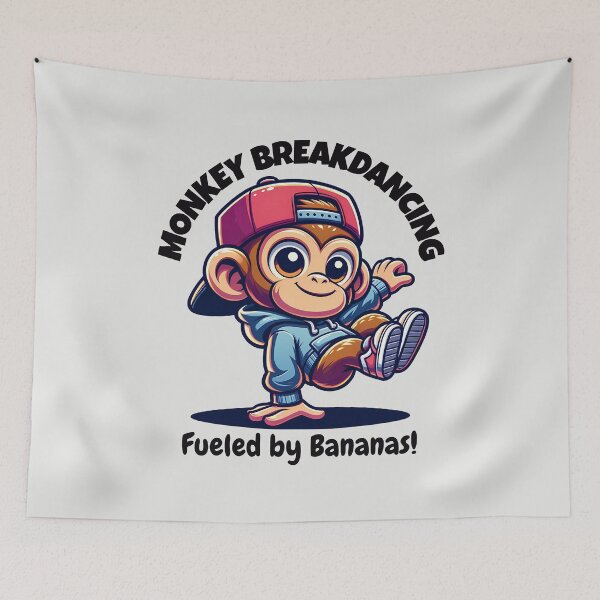Item preview, Monkey Breakdancing: Fueled By Bananas! designed and sold by Lisetta Collection.