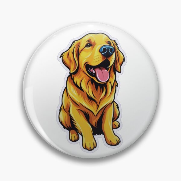 Item preview, Adorable Golden Retriever in Full Golden Glory designed and sold by ArtCreator2023.