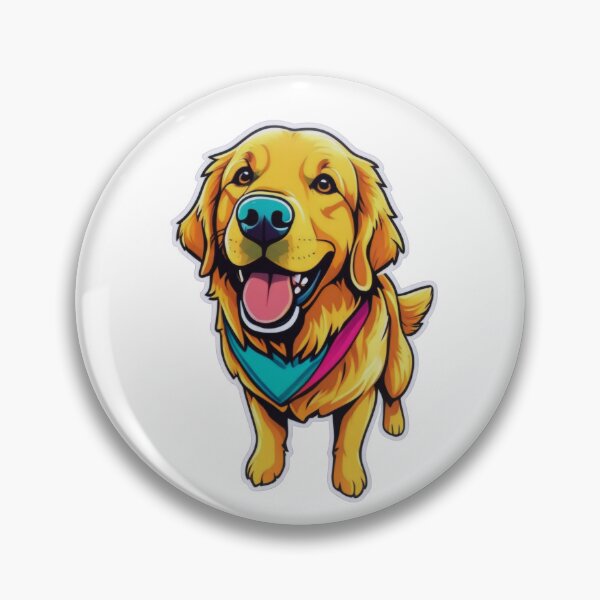 Item preview, Happy Golden Retriever: Man's Best Friend designed and sold by ArtCreator2023.