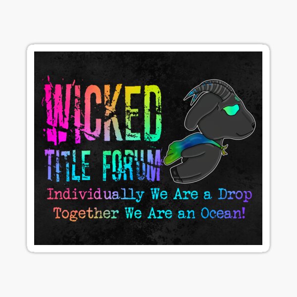 Together We Are An Ocean – Super Title Goat Motivational Quote Design for Title & Real Estate Agents Sticker