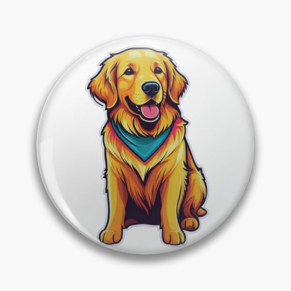 Item preview, Golden Retriever Love: A Heart of Gold designed and sold by ArtCreator2023.
