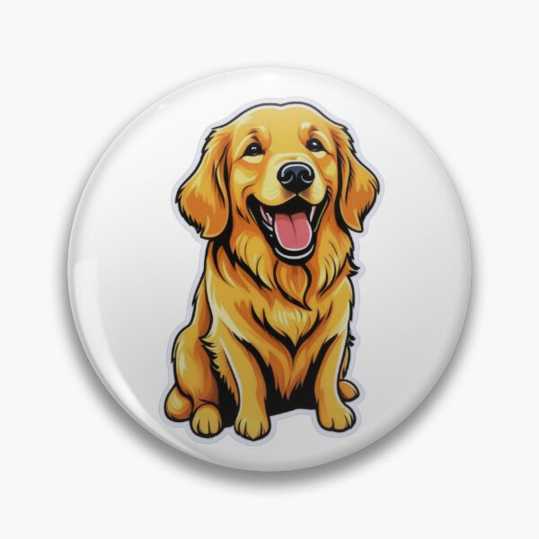 Item preview, Playful Golden Retriever: The Joy of Life designed and sold by ArtCreator2023.