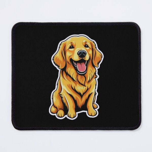 Item preview, Playful Golden Retriever: The Joy of Life designed and sold by ArtCreator2023.