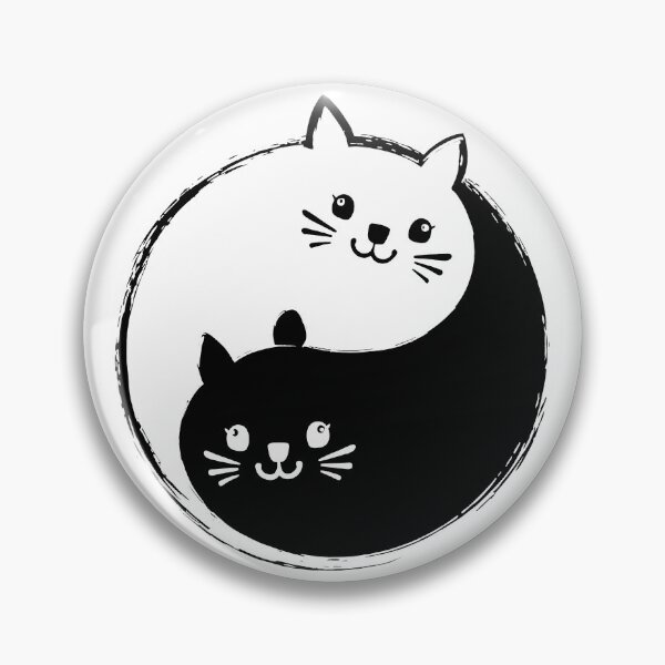 Item preview, Yin Yang Kitty designed and sold by Angry Swan Designs.