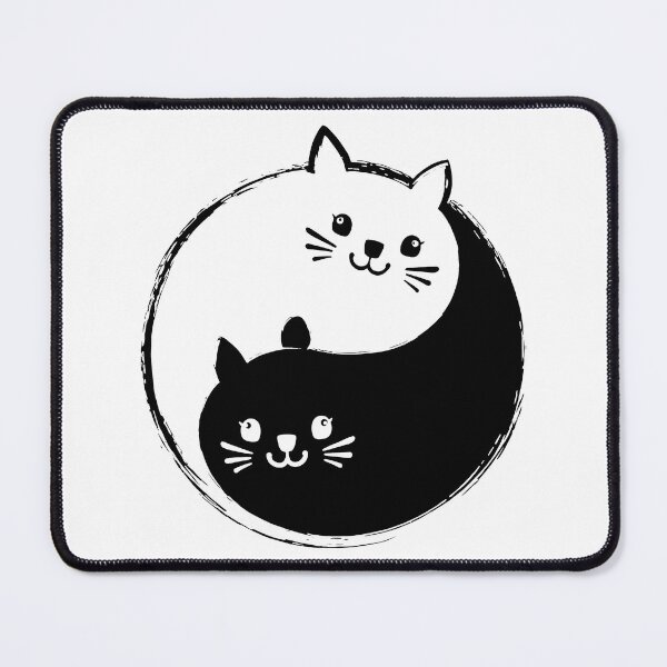 Item preview, Yin Yang Kitty designed and sold by Angry Swan Designs.