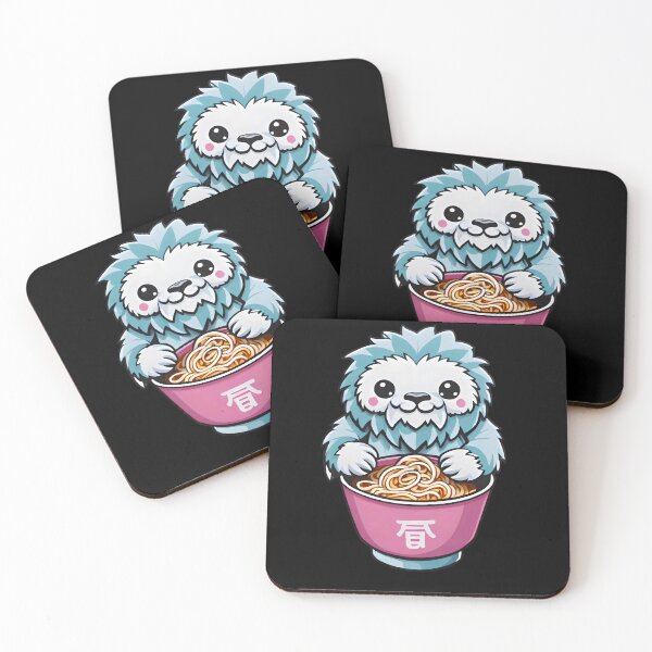 Item preview, Cute Ramen Yeti - Kawaii Noodle Monster Bowl Design designed and sold by Prime-Studio.
