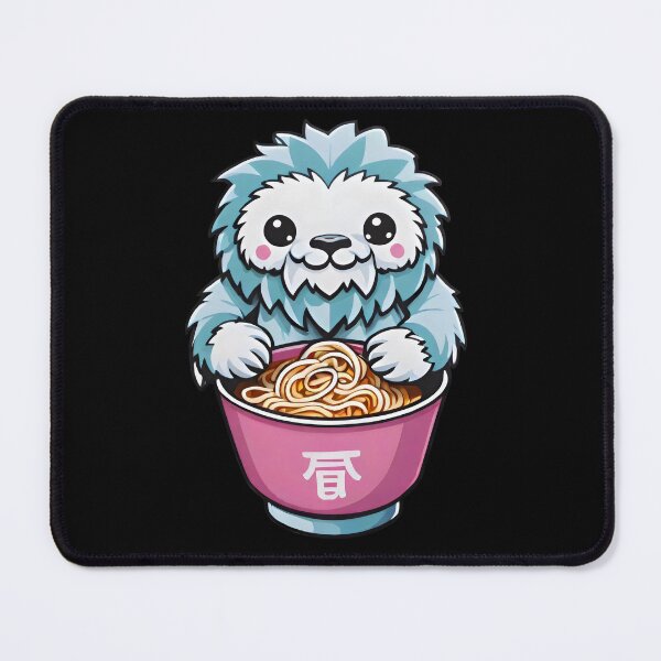 Item preview, Cute Ramen Yeti - Kawaii Noodle Monster Bowl Design designed and sold by Prime-Studio.