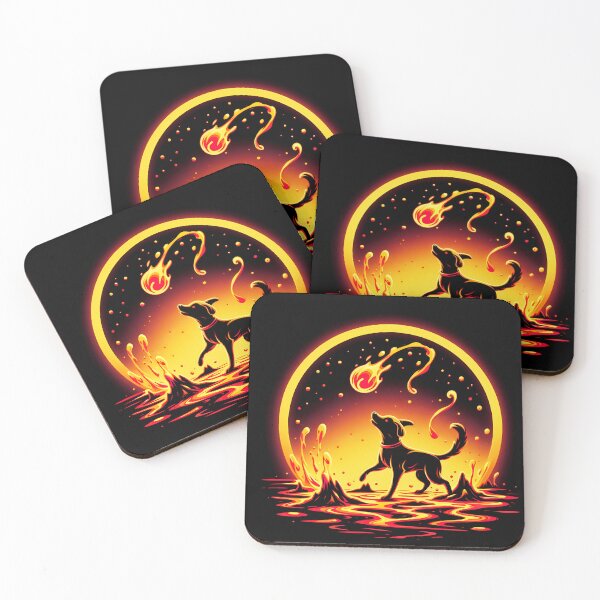 Item preview, Lava Fire Puppy Playing with Fireball, Ai Generated Art  designed and sold by ACC .