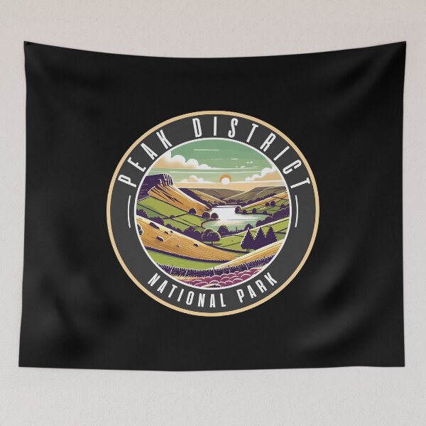 Artikelvorschau, Peak District Nationalpark Retro-Landschaft entworfen und verkauft von MaateoDesign.