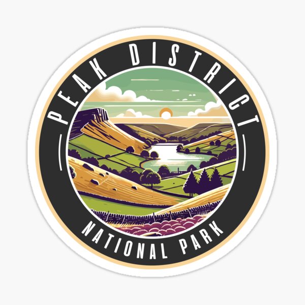 Item preview, Peak District National Park Retro Landscape designed and sold by MaateoDesign.