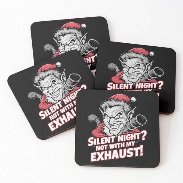 Item preview, Silent Night? Not with My Exhaust!" Funny Elf designed and sold by MonkiFlipp.