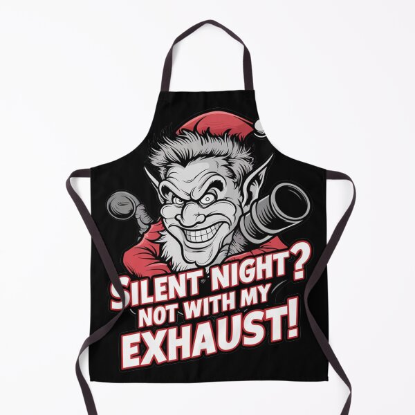 Item preview, Silent Night? Not with My Exhaust!" Funny Elf designed and sold by MonkiFlipp.
