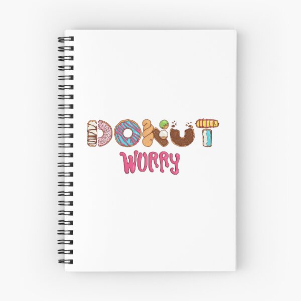 Item preview, "Donut Worry" Illustrative Typography designed and sold by hannaxart.