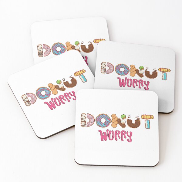 Item preview, "Donut Worry" Illustrative Typography designed and sold by hannaxart.