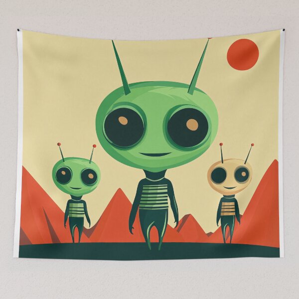 Item preview, Cosmic Aliens designed and sold by NomadicDreamer.