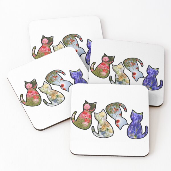 Item preview, Floral cats designed and sold by Artistkhg.