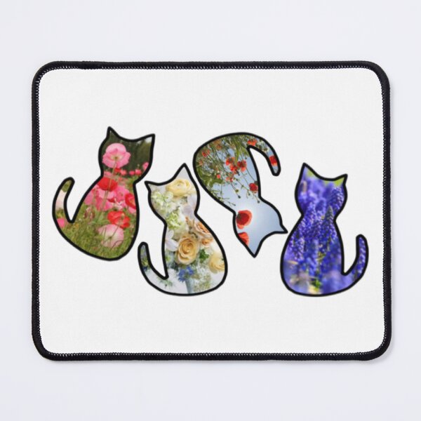 Item preview, Floral cats designed and sold by Artistkhg.