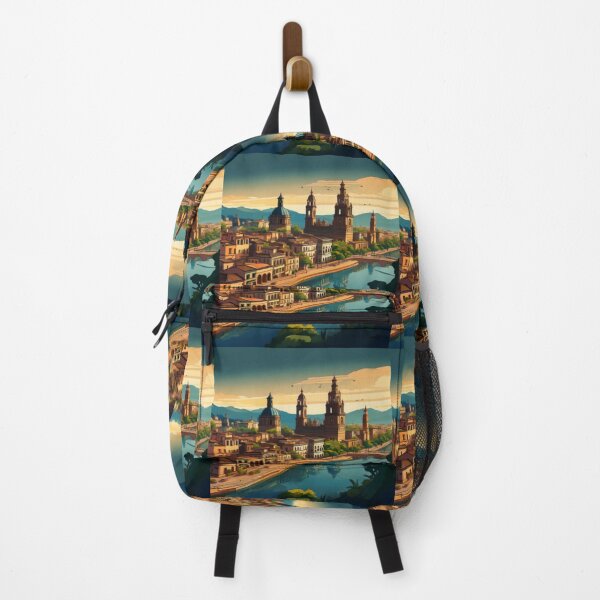 Item preview, Tranquil Riverside Cityscape at Sunset designed and sold by RaiyaTees.