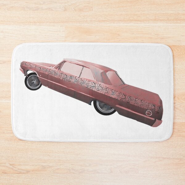 Item preview, 64 Red Ford Impala lowrider designed and sold by TaraPen.
