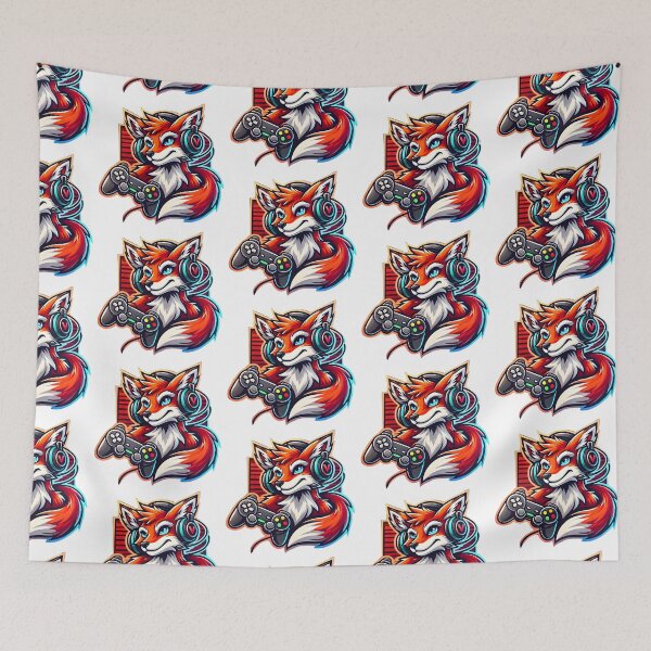 Item preview, Mascot Gaming Fox Art designed and sold by DesignHub.