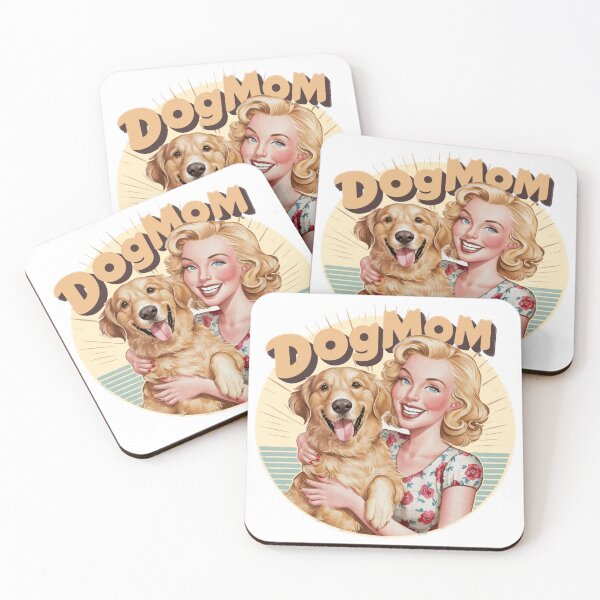 Item preview, Dogmom Golden Retriever Doglove Blonde Retro Vintage Graphic designed and sold by OliviiaBee.