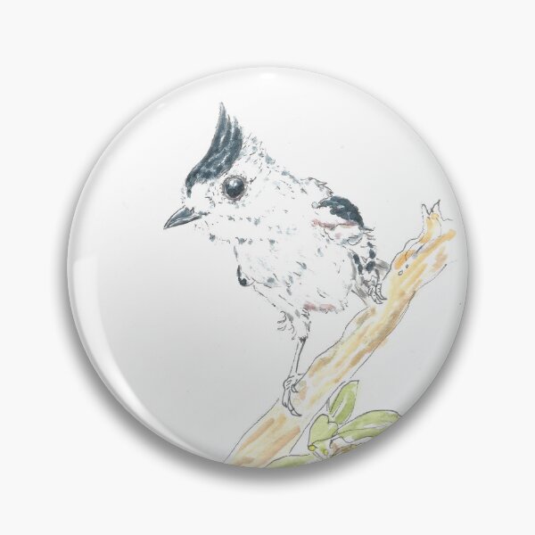 Item preview, Black-crested titmouse designed and sold by GiselleSellier.