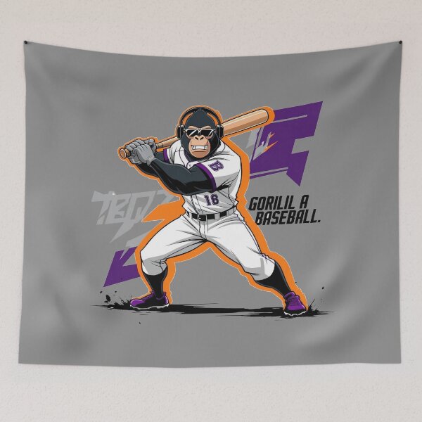 Item preview, Gorilil a baseball sticker designed and sold by CeammiShop.