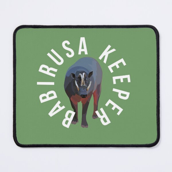 Item preview, B is for Babirusa Keeper,Babirusa Keeper Design – Dedicated Wild Pig Care and Wildlife Keeper Artwork designed and sold by PrettylittlepastelUk.