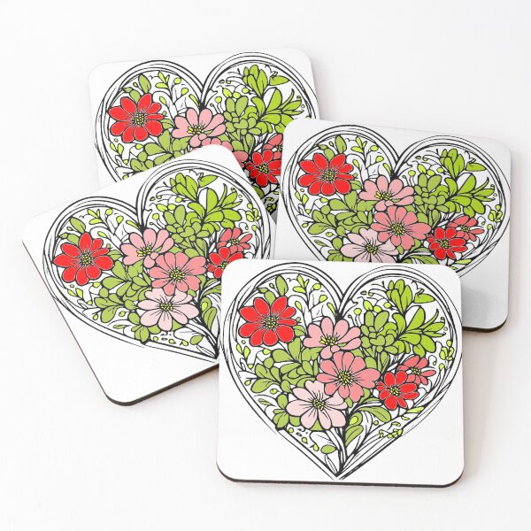 Item preview, heart shaped flower bouquet designed and sold by crealook01.