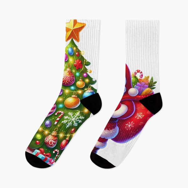 Item preview, Festive Santa and Christmas Tree designed and sold by Peelya.
