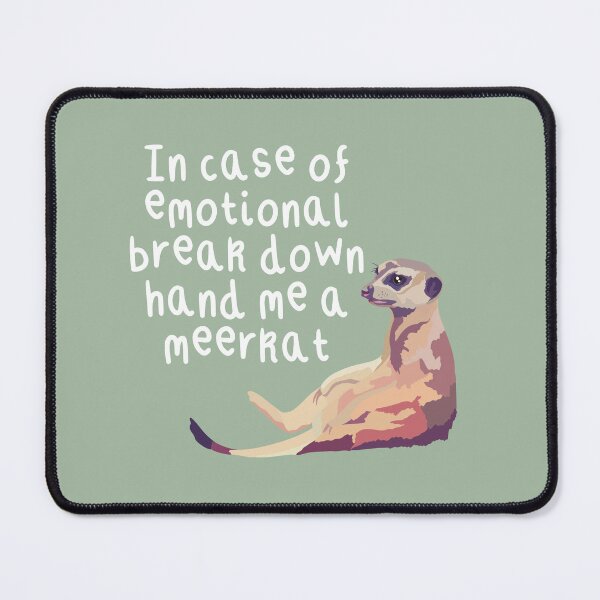 Item preview, M is for Meerkat,Meerkat Artwork – Playful Desert Mammal Illustration and Wildlife Design designed and sold by PrettylittlepastelUk.