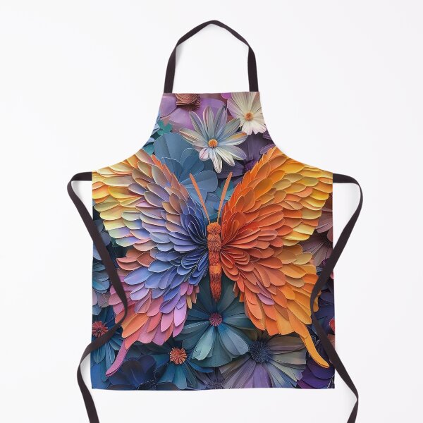 Item preview, stunning colorful paper butterfly floral print designed and sold by dcrc.