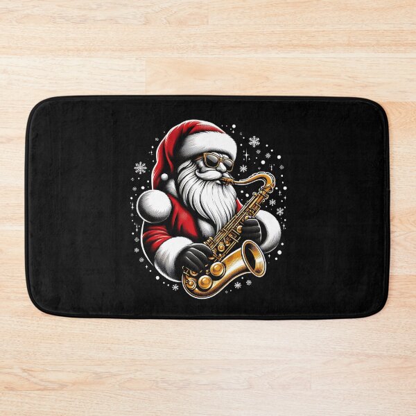 Item preview, Funny Christmas 2025, Jazz with Santa, Santa Playing Saxophone designed and sold by ArtByKatti.