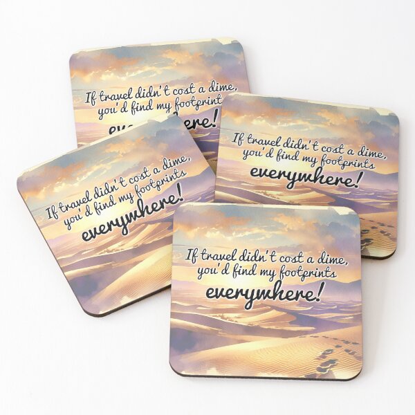 Item preview, If Travel didn't cost a DIME, you'd find my FOOTPRINTS everywhere! designed and sold by nature. electrified..