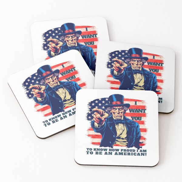 Item preview, UNCLE SAM PROUD AMERICAN USA  designed and sold by NikoDeeko.
