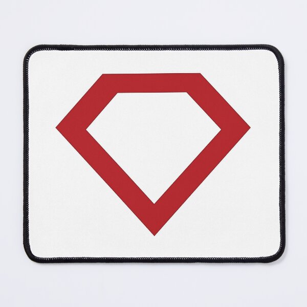 Item preview, Red Diamond Shape Badge designed and sold by Julia2Julia.