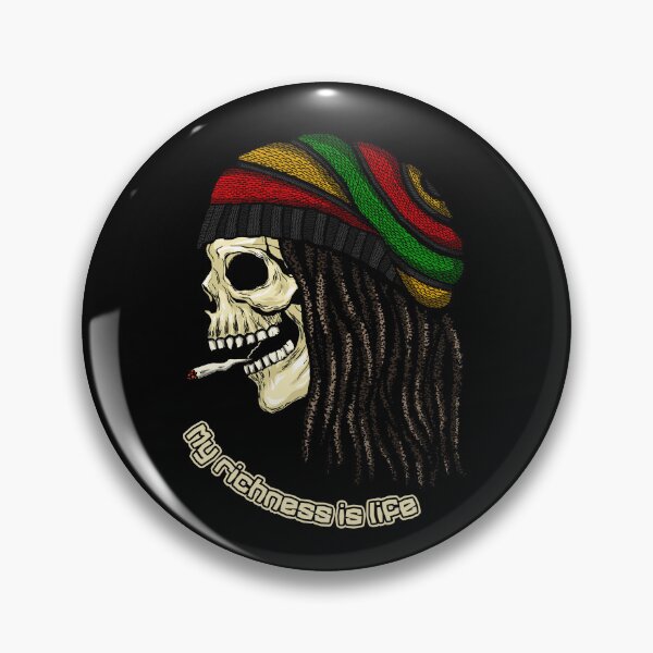 Artikelvorschau, Reggae Rastafari Totenkopf - Mein Reichtum ist das Leben entworfen und verkauft von MagicEyesOnly.