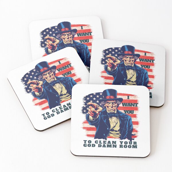 Item preview, UNCLE SAM CLEAN YOUR ROOM designed and sold by NikoDeeko.