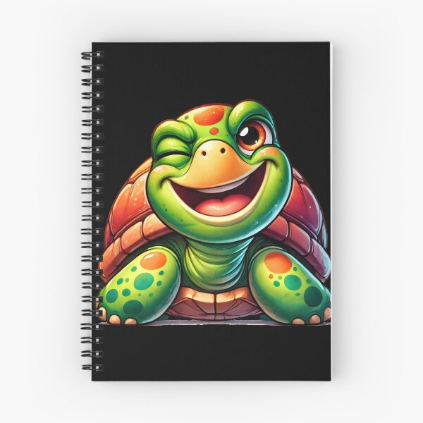 Item preview, Winking Colorful Turtle – Cute and Playful Turtle Art designed and sold by Pastel-Pulse.