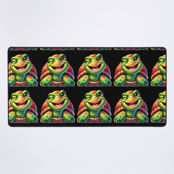 Item preview, Winking Colorful Turtle – Cute and Playful Turtle Art designed and sold by Pastel-Pulse.