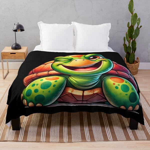 Item preview, Winking Colorful Turtle – Cute and Playful Turtle Art designed and sold by Pastel-Pulse.