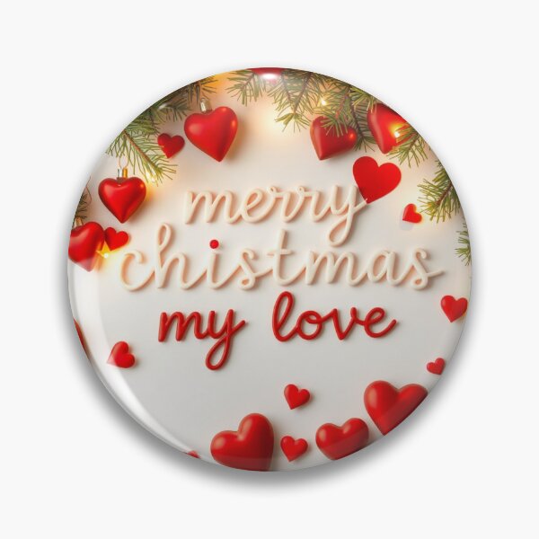 Item preview, Merry Christmas, My Love with Hearts designed and sold by Ric-Rach.
