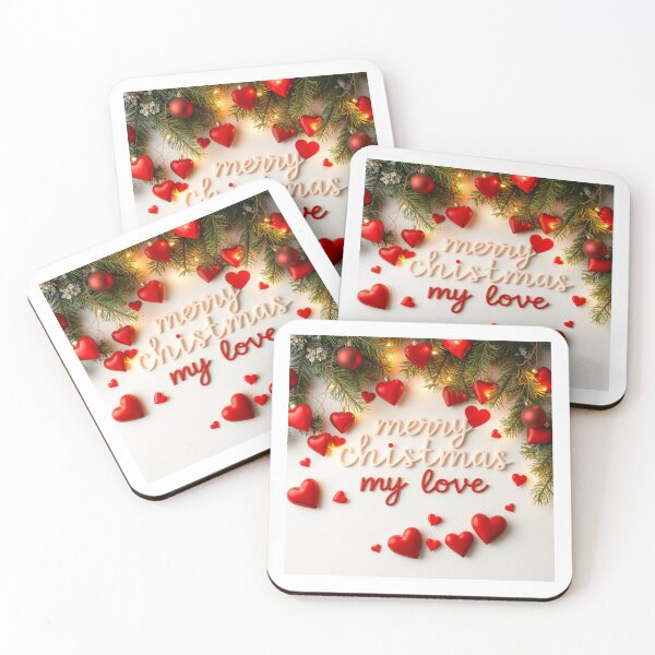 Item preview, Merry Christmas, My Love with Hearts designed and sold by Ric-Rach.