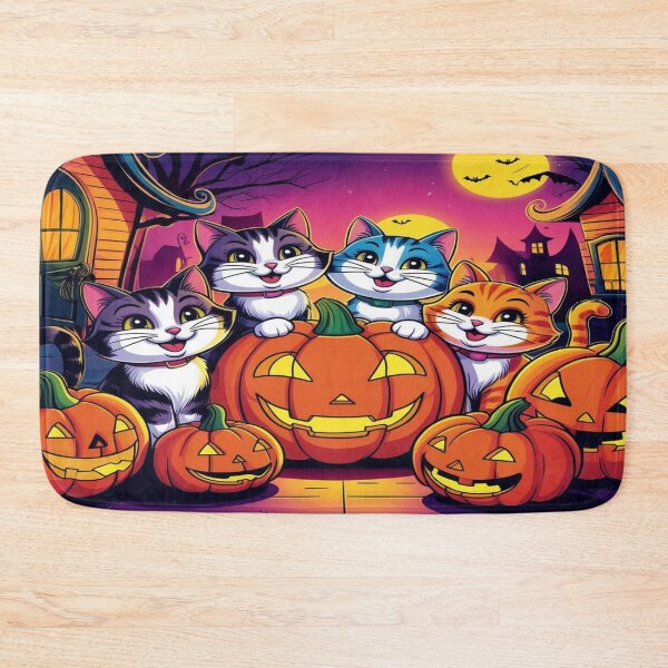 Item preview, Halloween cat party designed and sold by krlerubiroza.