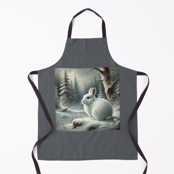 Item preview, Charming White Snowshoe Hare Amidst a Winter Wonderland designed and sold by mustardseed-410.