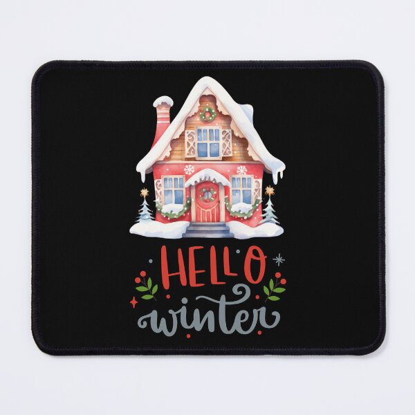 Item preview, Watercolor Winter House Christmas Hello Winter designed and sold by ToxiCool.